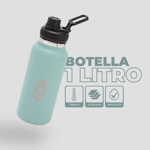 Botella Insulada Verde 1 Litro / Botella Agua Kano